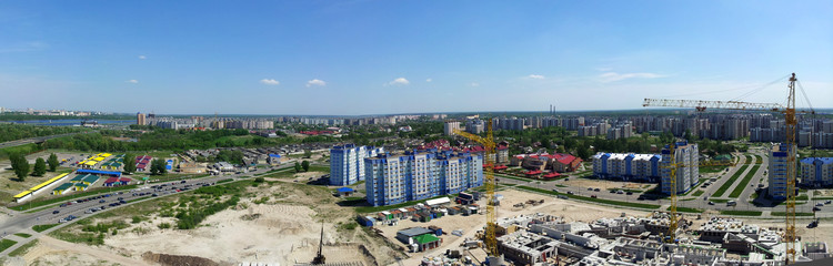 Фото-панорама Бреста с 17-этажной северной башни на Вульке