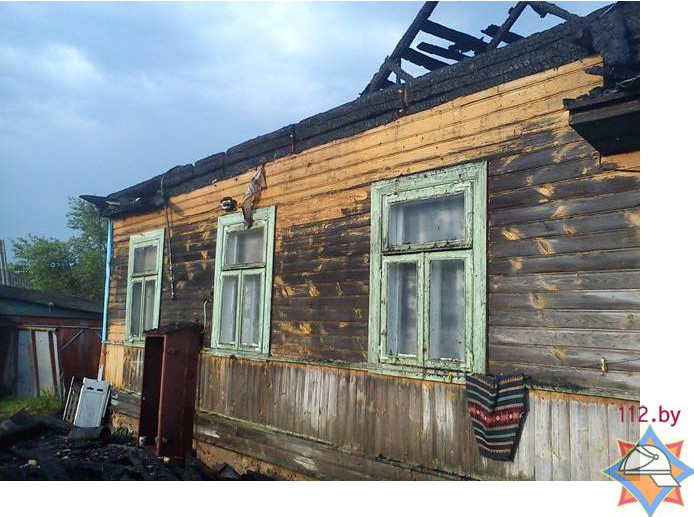Житель д. Передельск Пружанского района вынес соседку из горевшего дома
