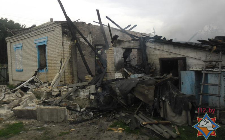 В Ивановском районе взорвался дом, пострадал человек