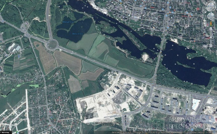 В Google Earth обновились спутниковые снимки Бреста