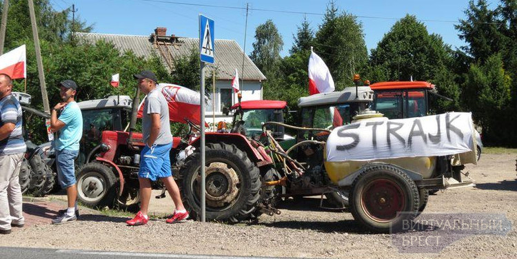 Польские фермеры бастуют, перекрывают дороги у границы