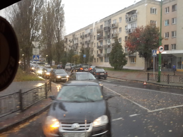 Сильный дождь вызвал волну ДТП в Бресте