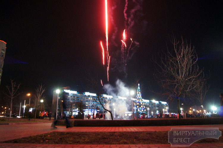 В Московском районе зажглись огни на новогодней ёлке