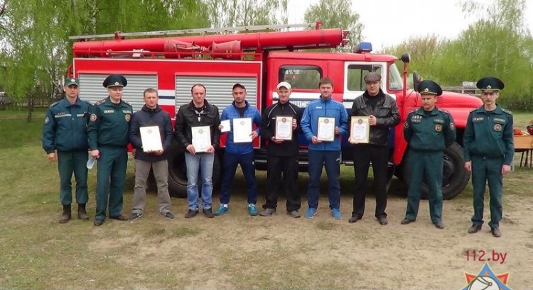 Состоялись соревнования по пожарному спорту среди ДПД Пинска
