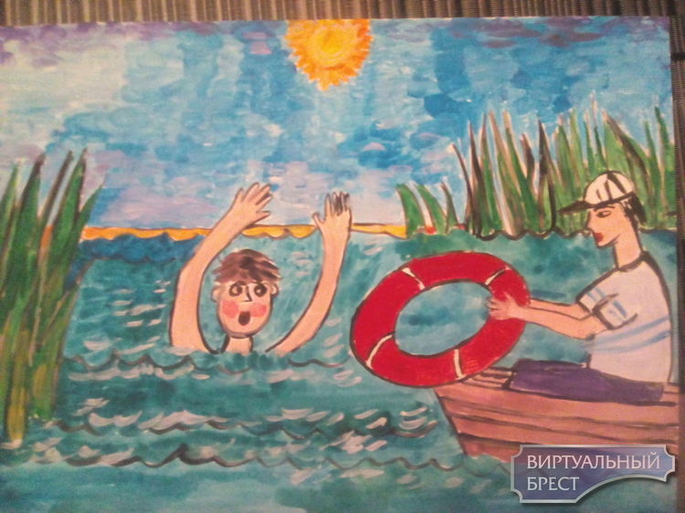 Конкурс рисунка «Отдых у воды»  прошел в Московском р-не г.Бреста