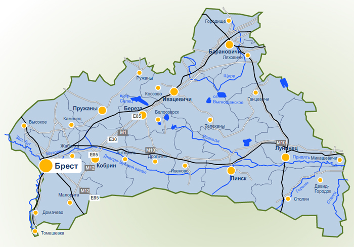 Информация о расписании электричек (пригородных поездов) Береза - Белоозерск: