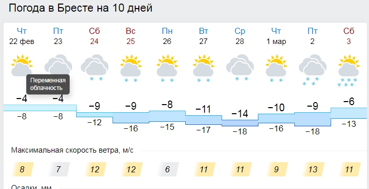 Сильные морозы в Беларуси продержатся до конца февраля