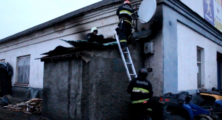 В помещении мини-котельной по ул. Л-та Рябцева произошёл пожар