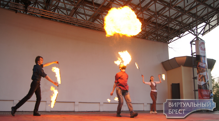 Фестиваль огненного шоу "БрэстФэст" состоялся в парке города