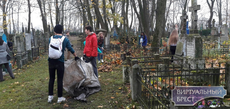 Активисты взялись «#ЗаДело!» и организовали уборку на территории Тришинского некрополя