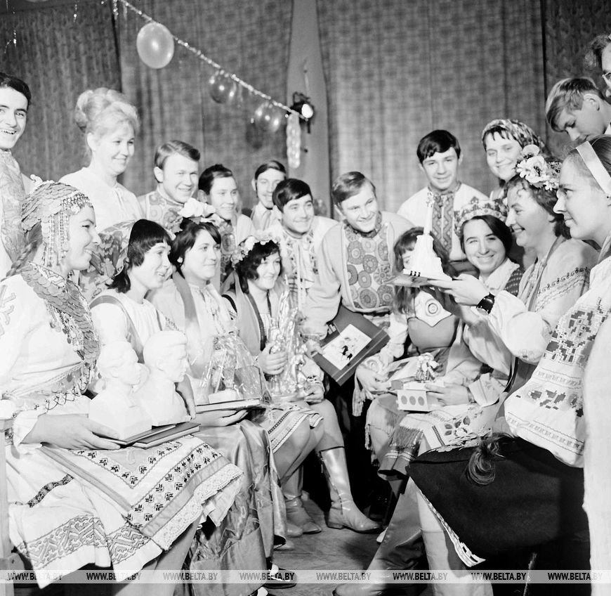 Гости из союзных республик на вечере интернациональной дружбы, январь 1973 года